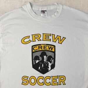 Vtg Columbus Crew Graphic Shirt Mens Large Jerzees MLS Soccer Construction Y2K